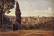 Corot Camille Florence Since the Gardens of Boboli oil